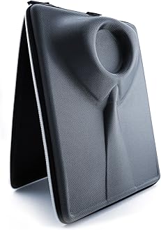 PackshiBag for Men's Shirts Case Wrinkle-Free Travel Shirts with Folder for Carrying Organizer Suitcase Gift for Men Black White Zipper