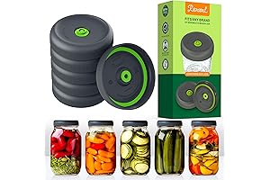 Pickle Pipes Fermentation Lids for Wide Mouth Mason Jars