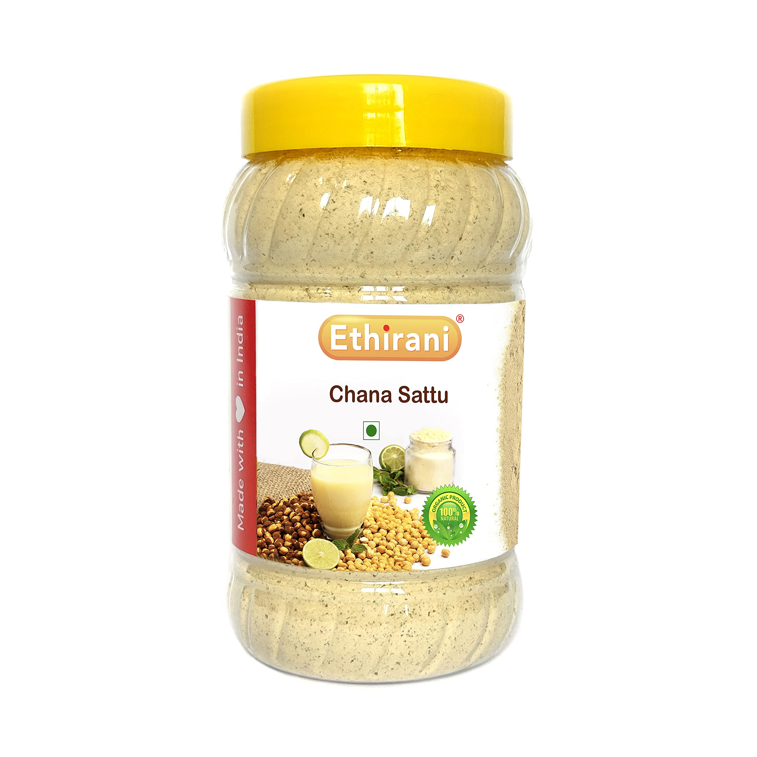 Ethirani Chana Sattu Powder | 100% Natural & Gluten-Free | Stone-Ground Sattu Instant Energy Drink PET Jar | Roasted Black Gram Flour With High Protein & Fiber (250gm) (B0BHTGN67L) Amazon Price History, Amazon Price Tracker