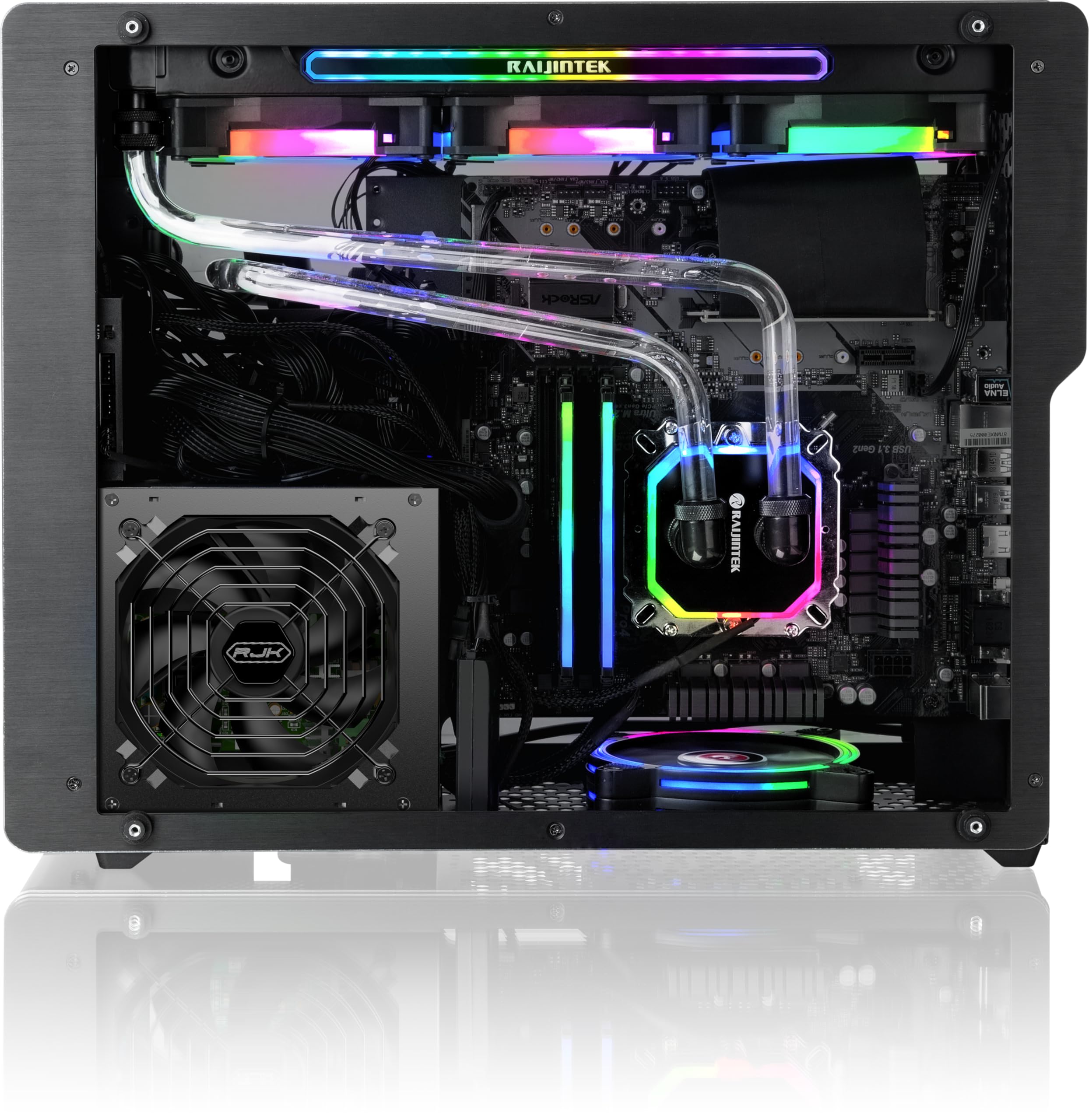 RAIJINTEK ERMIS EVO 850B ATX 3.1 zasilacz sieciowy, konstrukcja DC-to-DC, wentylator wysokociśnieniowy 12 cm, płaski kabel, cicha i stabilna praca