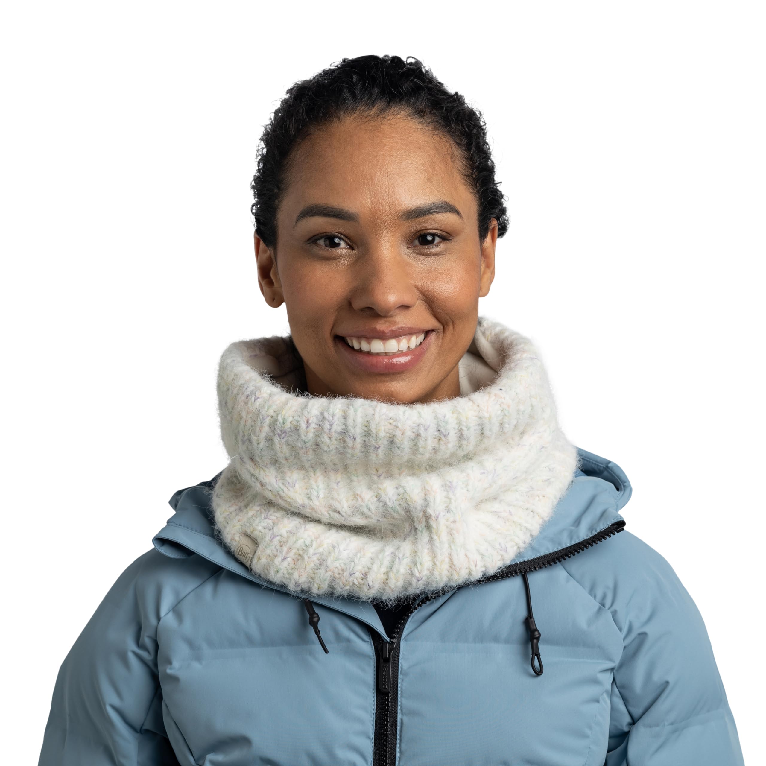 Buff Braga de Cuello Knitted & Fleece Mujer Adulto, Frio Extremo, Practico, Versatil, Moda, Aislamiento Termico, Comodo, Talla Única