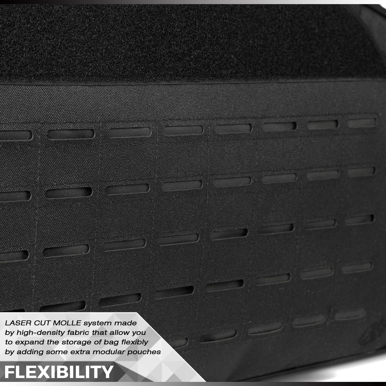 DBTAC Tactical Single Rifle Bag 41" + Tactical Large Shoulder Bag with Single Sling (Black)