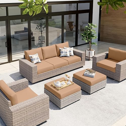 Miniatura 8 de hyha Fundas impermeables para cojines de sofá, fundas lavables para sofá seccional, fundas para sofá en forma de L para chaise para perros,