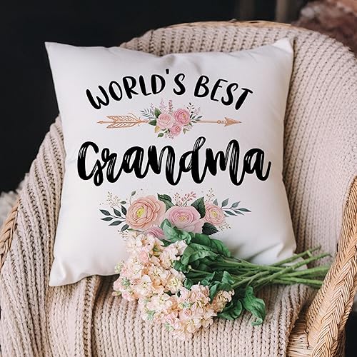 Miniatura 2 de Fundas de almohada decorativas para regalo para abuela, el mejor regalo para la abuela, para mamá, día de la madre, Navidad, vacaciones, fundas de