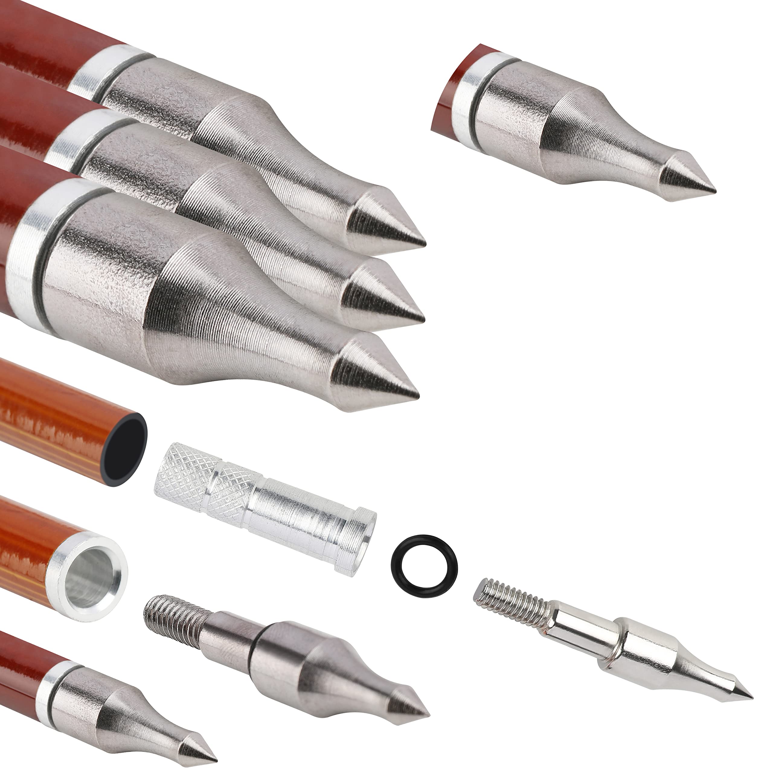 31" Flèches de tir à l'arc en Carbone,flèches d'entraînement, Spine 500 Flèches de Chasse avec Pointe de flèche remplaçable pour arcs à poulies et arcs Classiques,12/6PCS