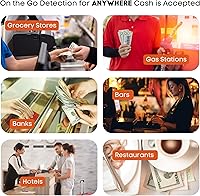 Vista 6 de Dri Mark CFD5PK - Marcador detector de billetes falsificados, fabricado en los Estados Unidos, 3 veces más tinta, tamaño de bolsillo, verificador