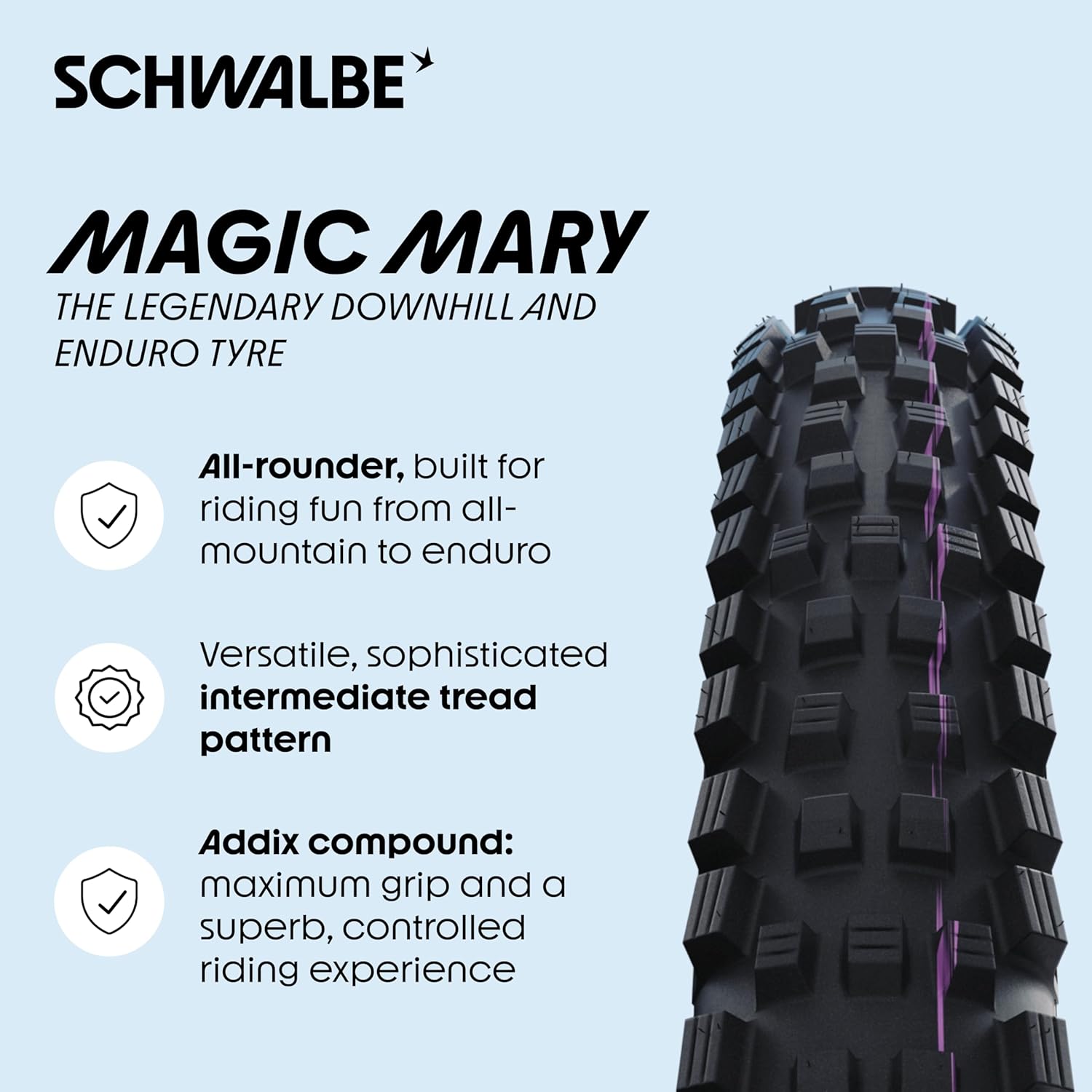 RCCB Unisex Schwalbe Magic Mary Addix Soft Supergravity TL Easy Tyres