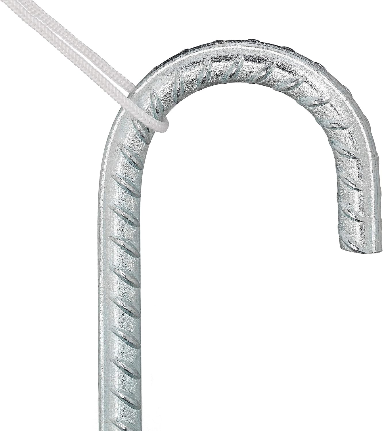 40 x Ground Anchors, XL Tent Stakes, Extra Long, Sturdy Ground Anchors, Camping, Tent Accessories, Steel, Tent Stakes, 38.5 cm, Silver