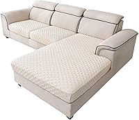 Vista 9 de LUFEIJIASHI Fundas para sofá seccional, fundas de cojín en forma de L para sofá seccional, fundas elásticas para sofá seccional, protector de Negro
