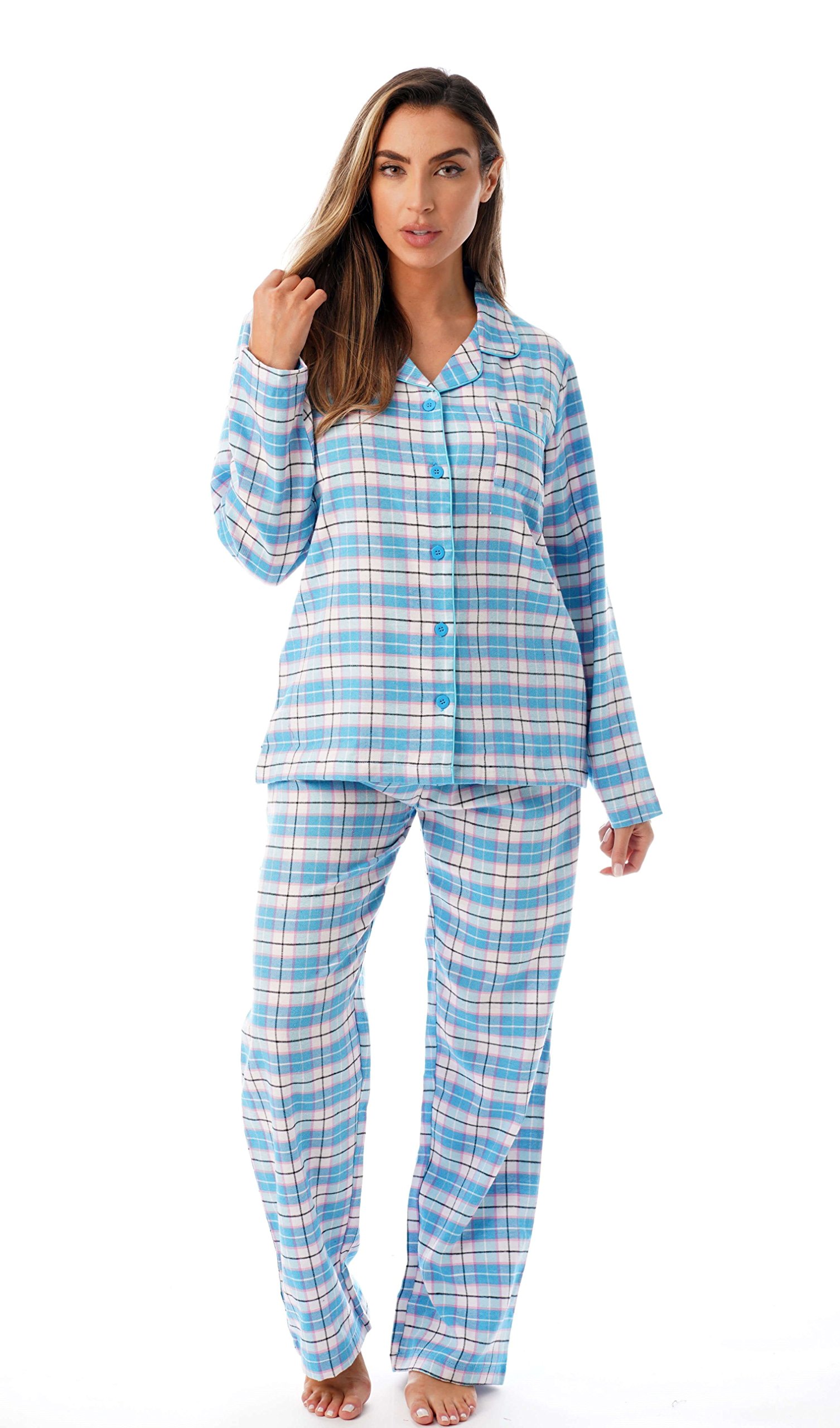 Just Love Long Sleeve Flannel Pajama Sets for Women