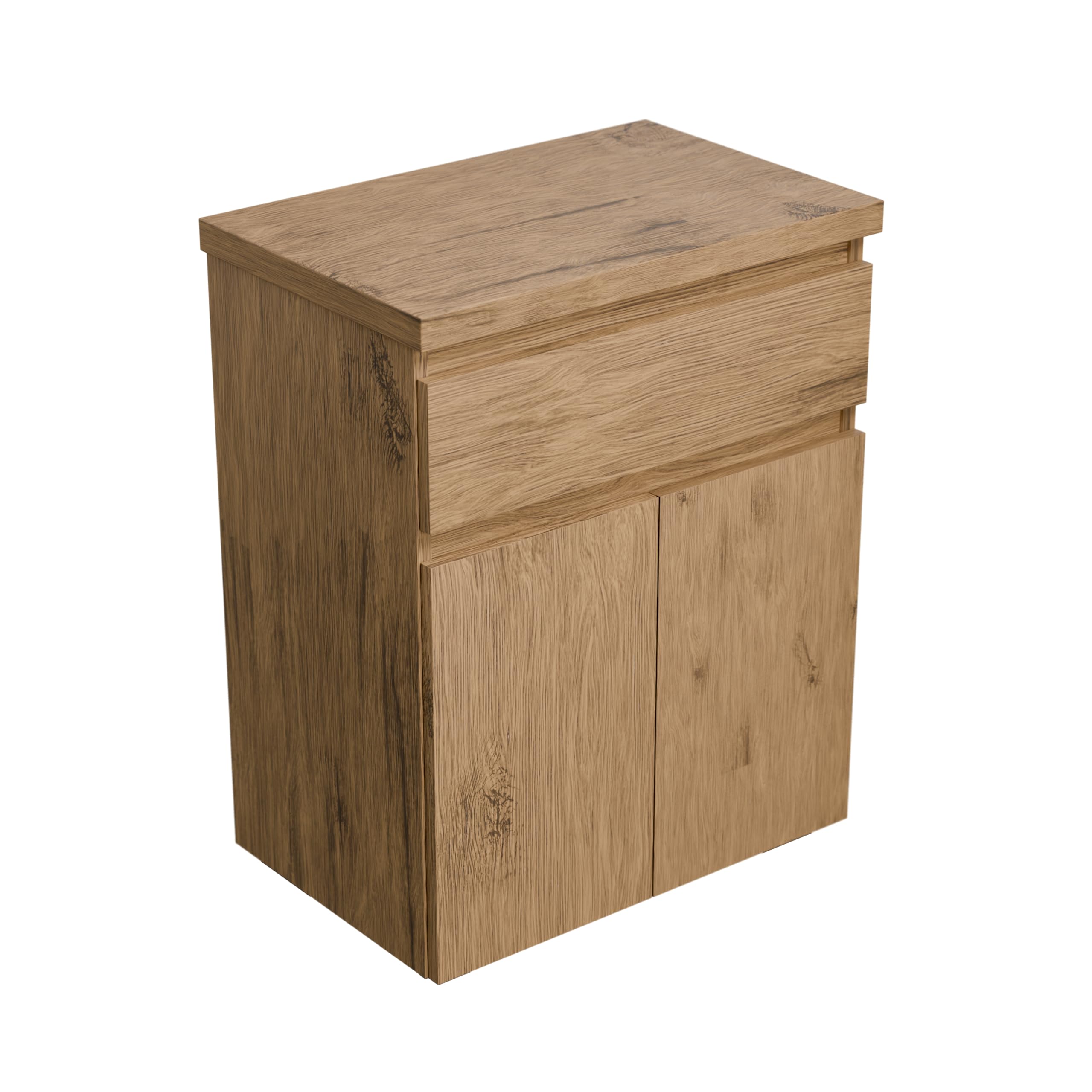Szafka podumywalkowa Ariza TOP, szerokość 60 cm, bez umywalki, z szufladą, wisząca lub stojąca, do umywalki nablatowej - drewno/dąb Lancelot