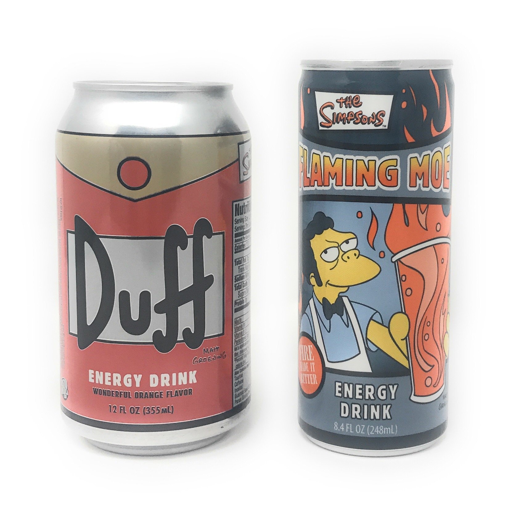 Buy Simpsons Duff & Flaming Moe Energy Drink Pack Online at desertcart UAE