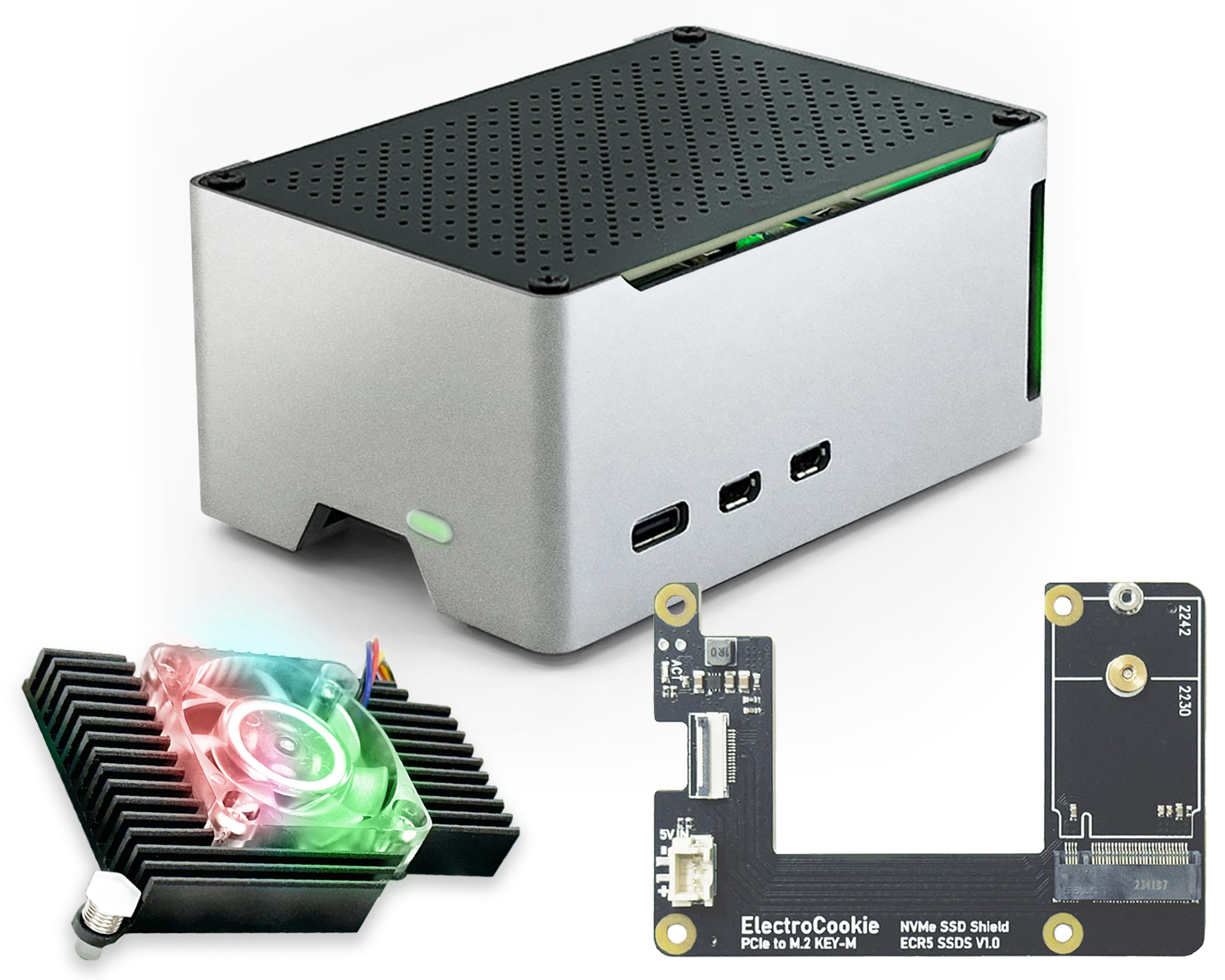 Amazon.com: ElectroCookie Raspberry Pi 5 Case, Aluminum Compact