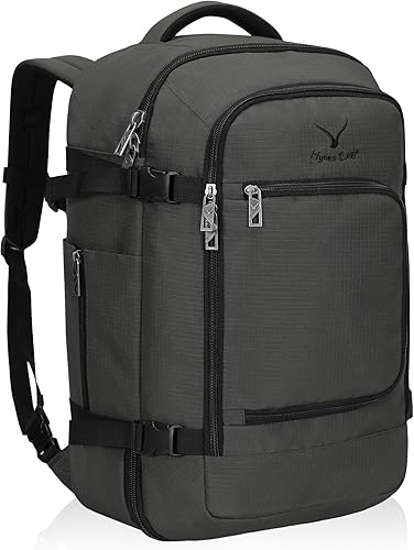 Miniatura 1 de Hynes Eagle Mochila de viaje 40L aprobada para vuelo, mochila de mano para hombre, gran cabina, fin de semana, mochila para computadora portátil,