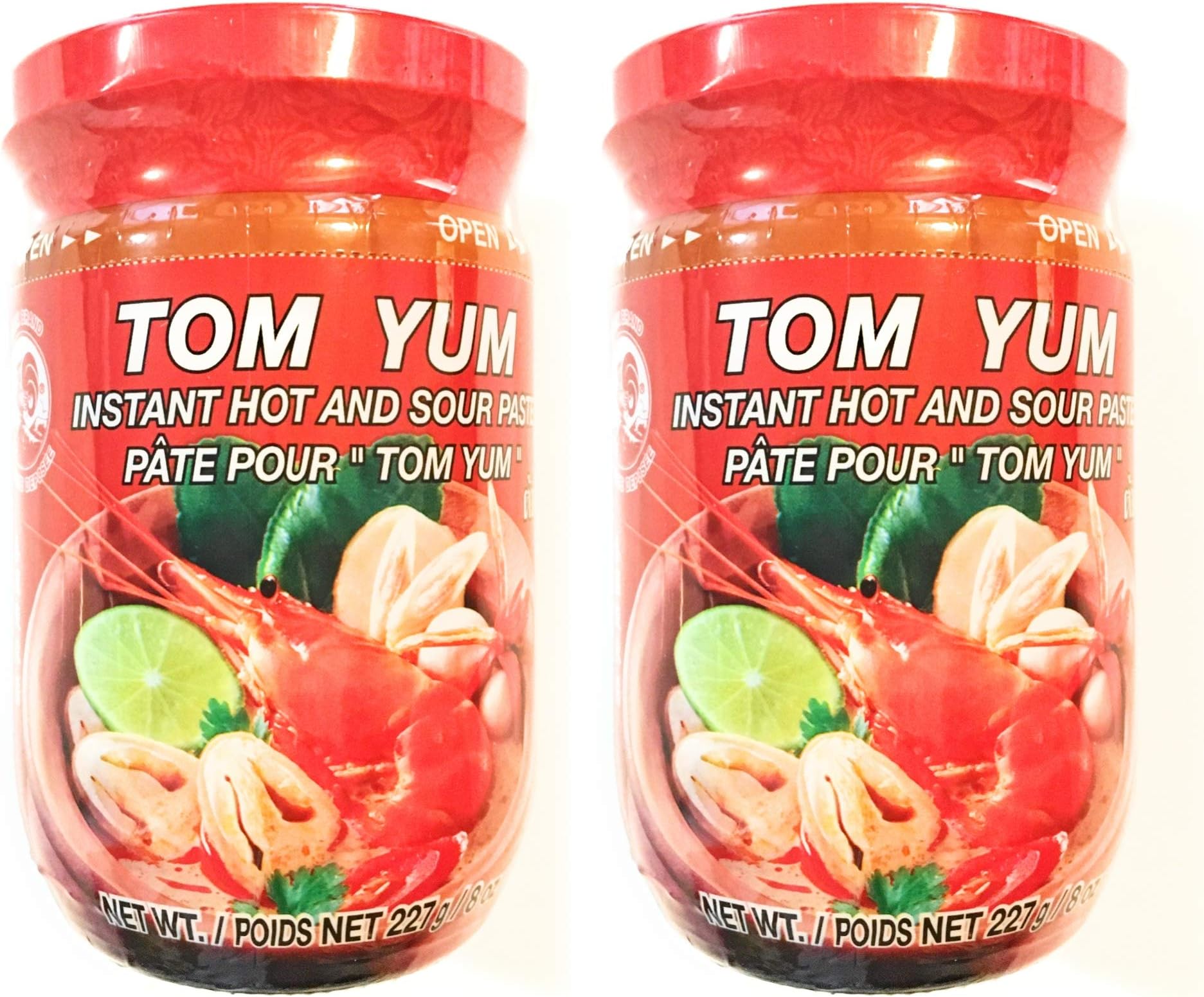 Cock Brand Tom Yum ( Instant Hot And Sour Paste)8 Oz-2 Pack冬蔭功