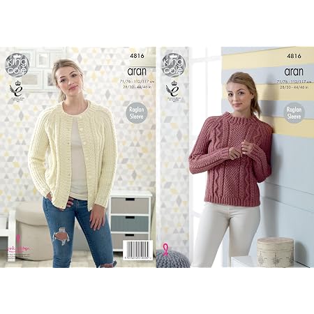 King Cole Ladies Aran Knitting Pattern 