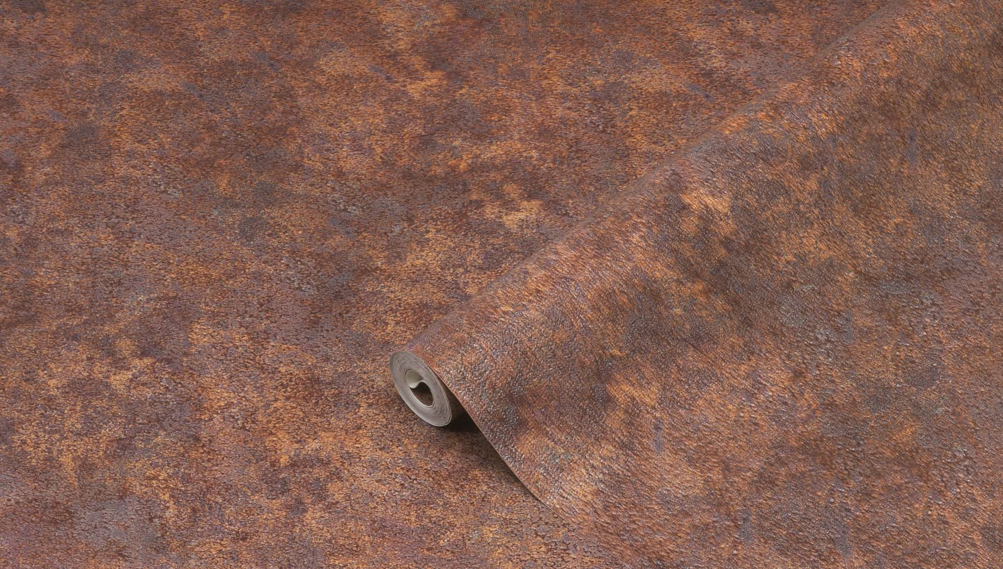 d-c-fix 3D Wall Covering Vinyl Wallpaper Waterproof Splash Guard Ceramics Rusty Stone 67.5 x 400 cm, Brown, 90 x 400 cm