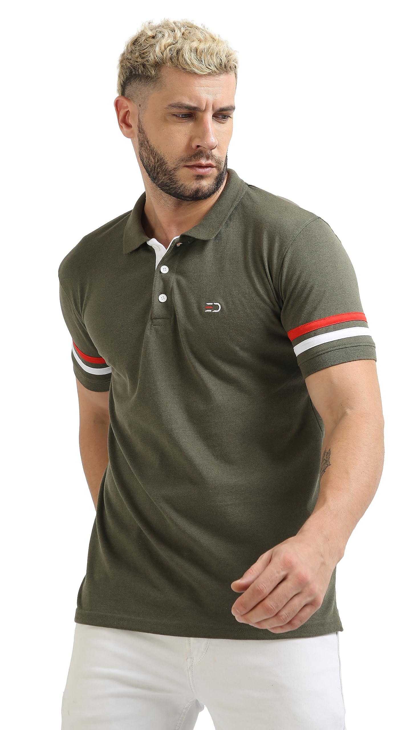 Lyned Branded Mens Half Sleeve Cotton Striped Polo T-Shirt for Mens || Polo Tshirt for Men || Branded Tshirt for Men