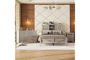 SOFTSEA Queen Bedroom Set - Farmhouse, Serenity in Style