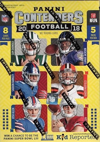 2018 Panini Contenders NFL Football BLASTER box (40 cards incl. ONE Memorabilia or Autograph card)