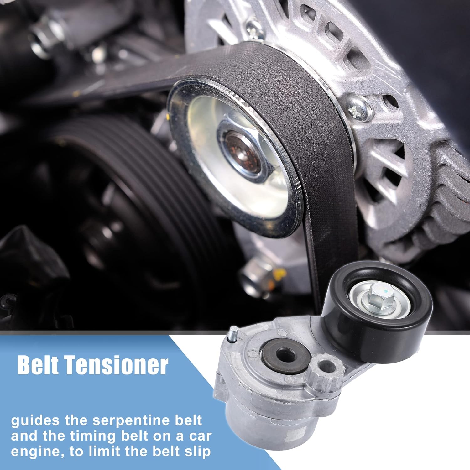 X AUTOHAUX 1 Pcs Engine Belt Tensioner Pulley Assembly for Chevrolet Sonic 1.8L 2012-2018 for Chevrolet Cruze Limited 1.8L 2016 55563512