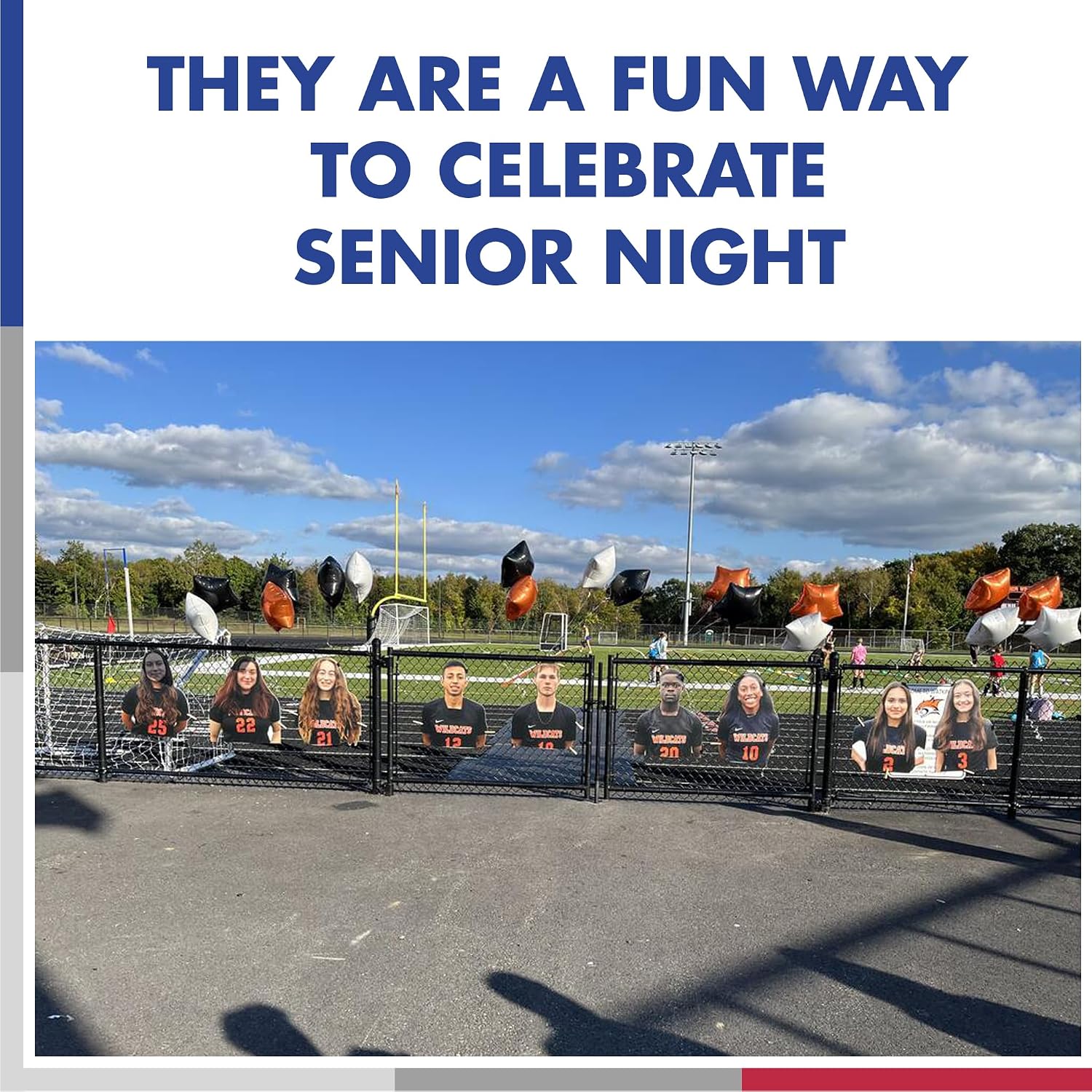 VictoryStore Custom Photo Player Cutouts, Corrugated Plastic Cutout Standup Yard Sign (Standard 35x24 Inches), Football, Baseball, Soccer, Cheerleading, Band