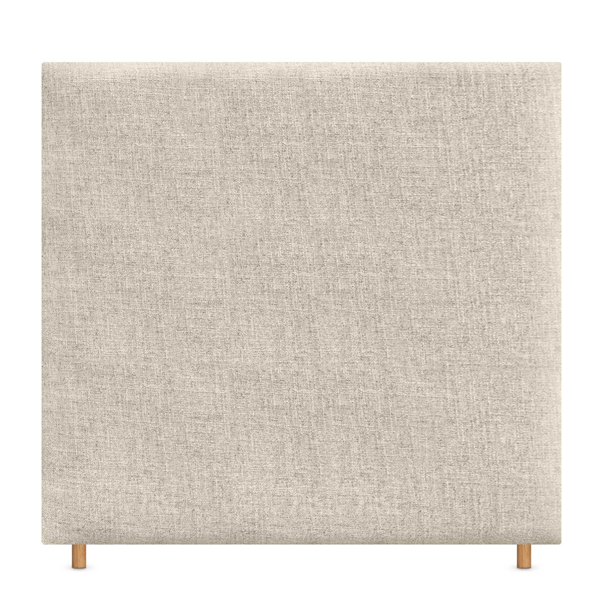 DHOME Cabecero de Lino Natural Liso hasta el Suelo con 8cm de Grosor Cabezal Tapizado Cama Dormitorio Moderno Top Trending (Lino Natural, 160cm (Camas 150))
