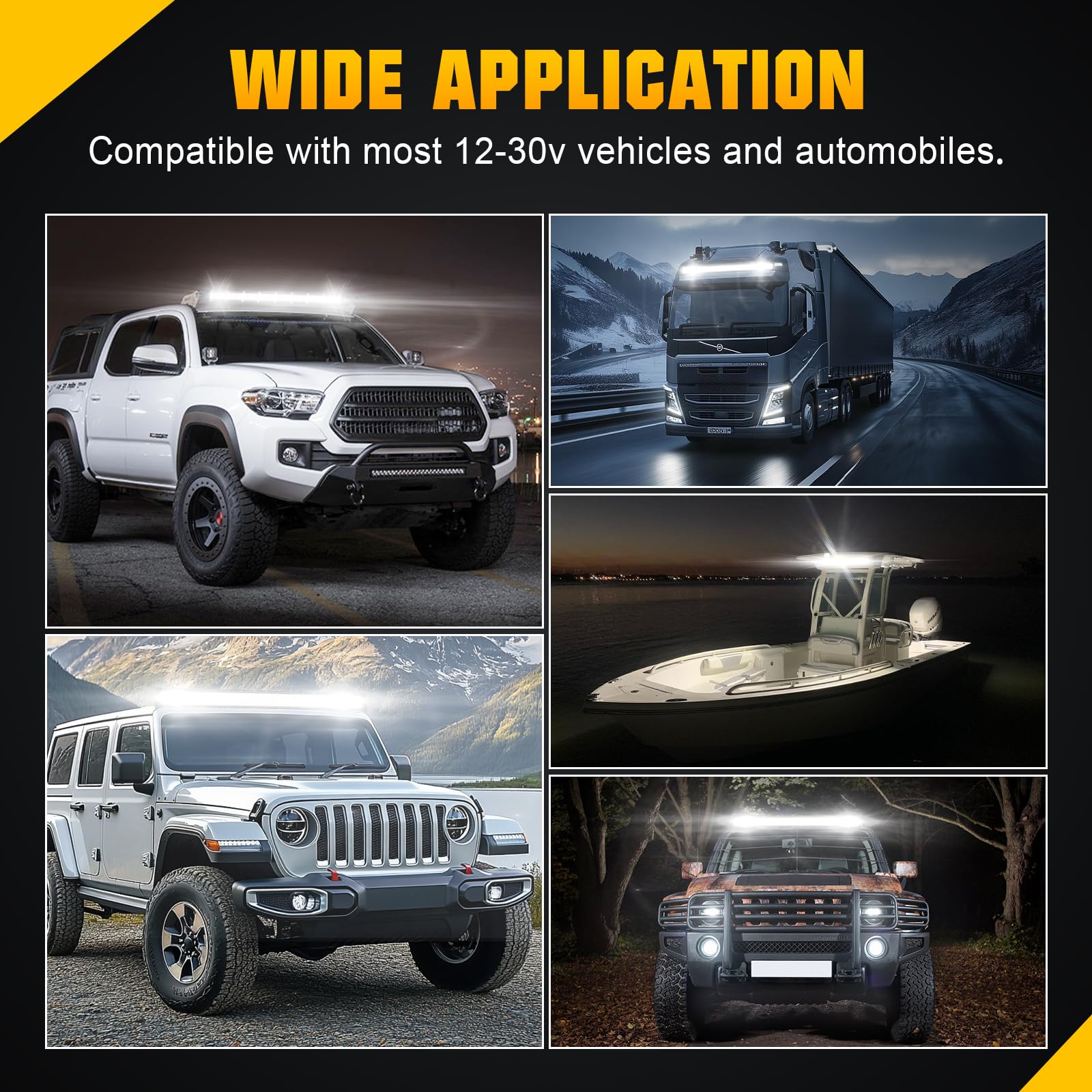 SKYWORLD 8D Barra de luz LED, 37 pulgadas 93 cm 780W barra luces led coche largo alcance 12v 24v Impermeable para off road camión ATV todoterreno 4x4 vehículos, 6000K lámpara de conducción