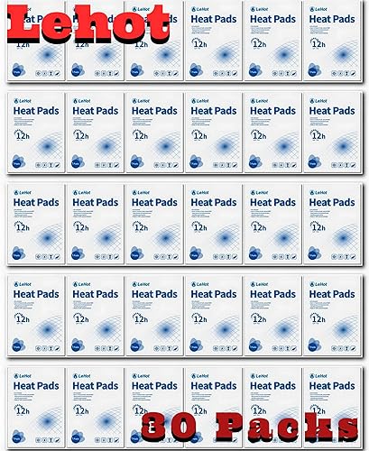 Miniatura 2 de Calentadores corporales calientes, paquete de 30 parches adhesivos desechables para hasta 12 horas de calor natural seguro, ideal para actividades