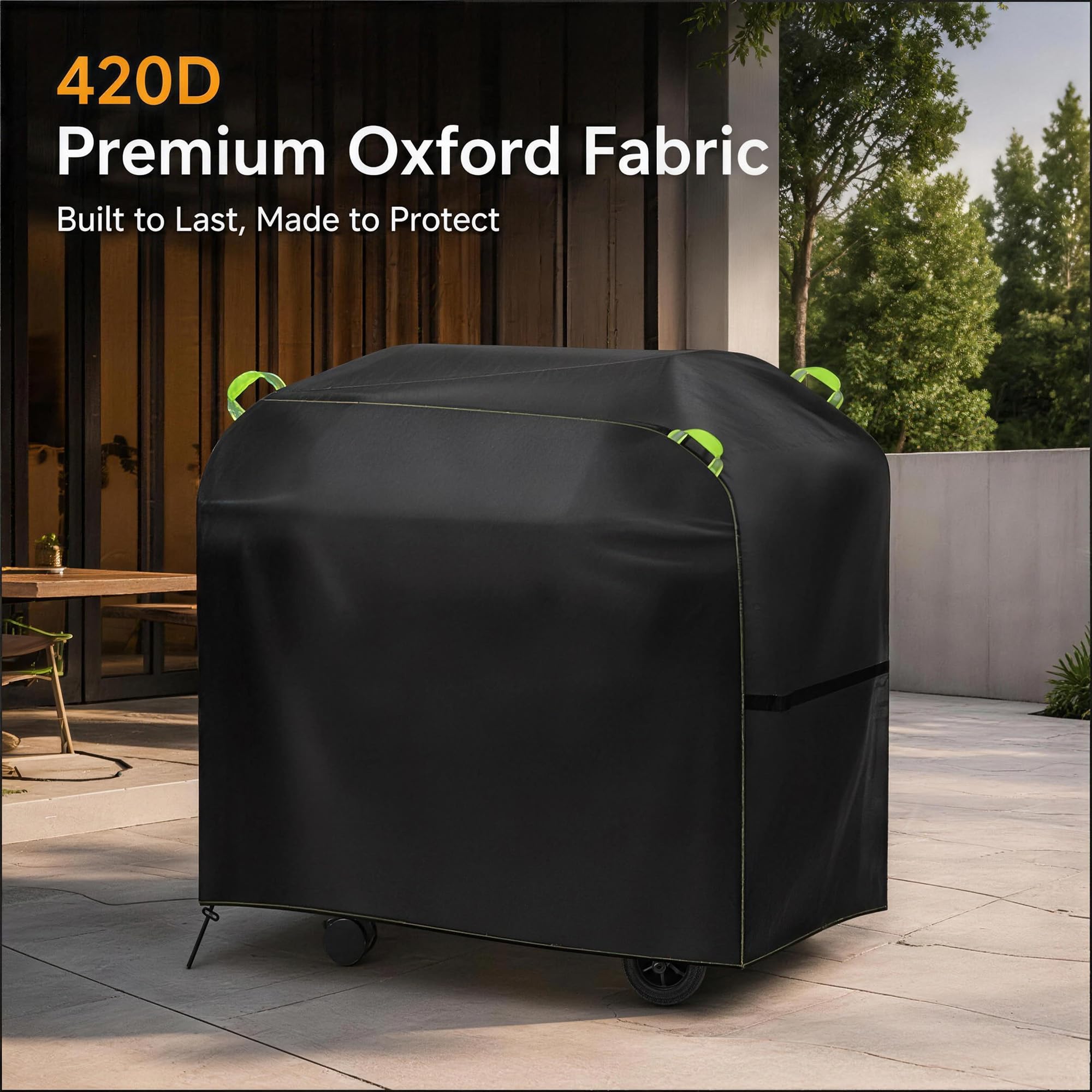 ZORQ Cubierta Parrilla BBQ para Tepro Toronto Click 2015-pr, Funda Protectora de Barbacoa Exterior Funda para Barbacoa Impermeable con Correas Ajustables