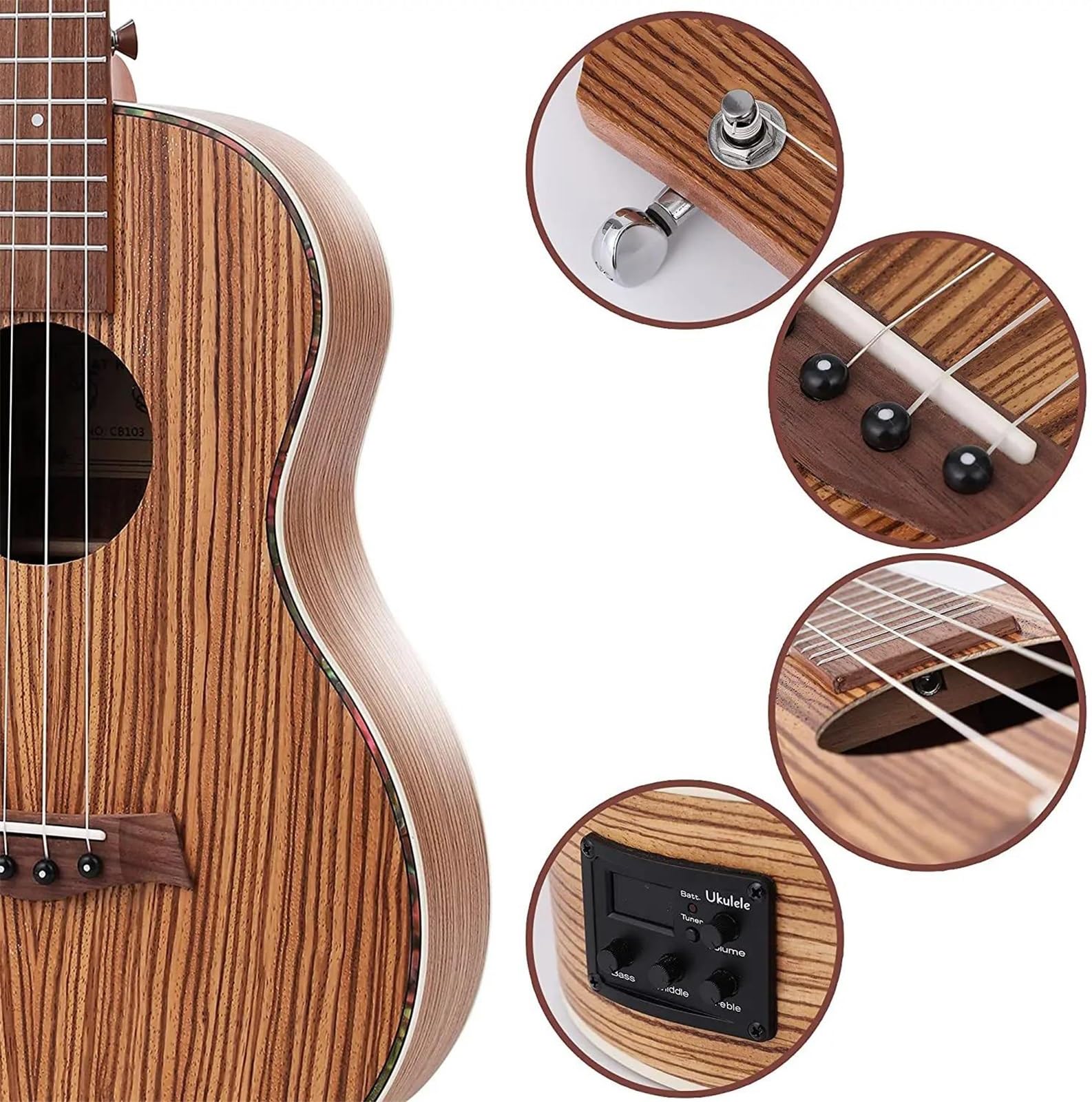 Ukulele Set Ukulele Baritono Da 30 Pollici Per Ukulele Elettrico Per Principianti Adulti E Giocatori Professionisti
