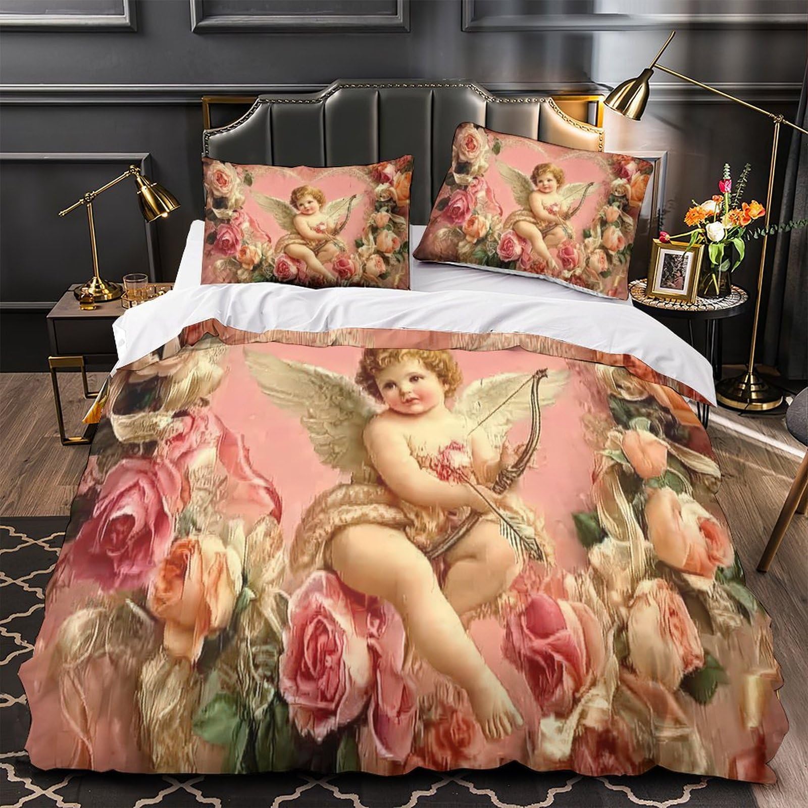Parure de lit Cupidon 140x200 idéale pour une chambre d'ado cocooning