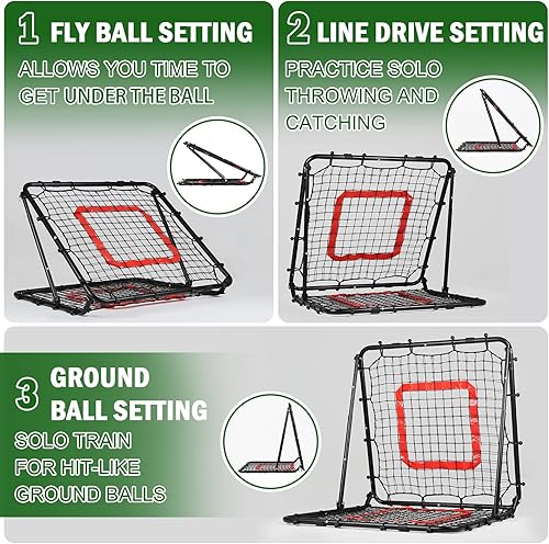 Miniatura 3 de Baseball and Softball Rebounder Net,Baseball Rebounder,Volleyball Rebounder,Pitch Back Net,Multi-Sport Training Rebound Screen,with Pitching