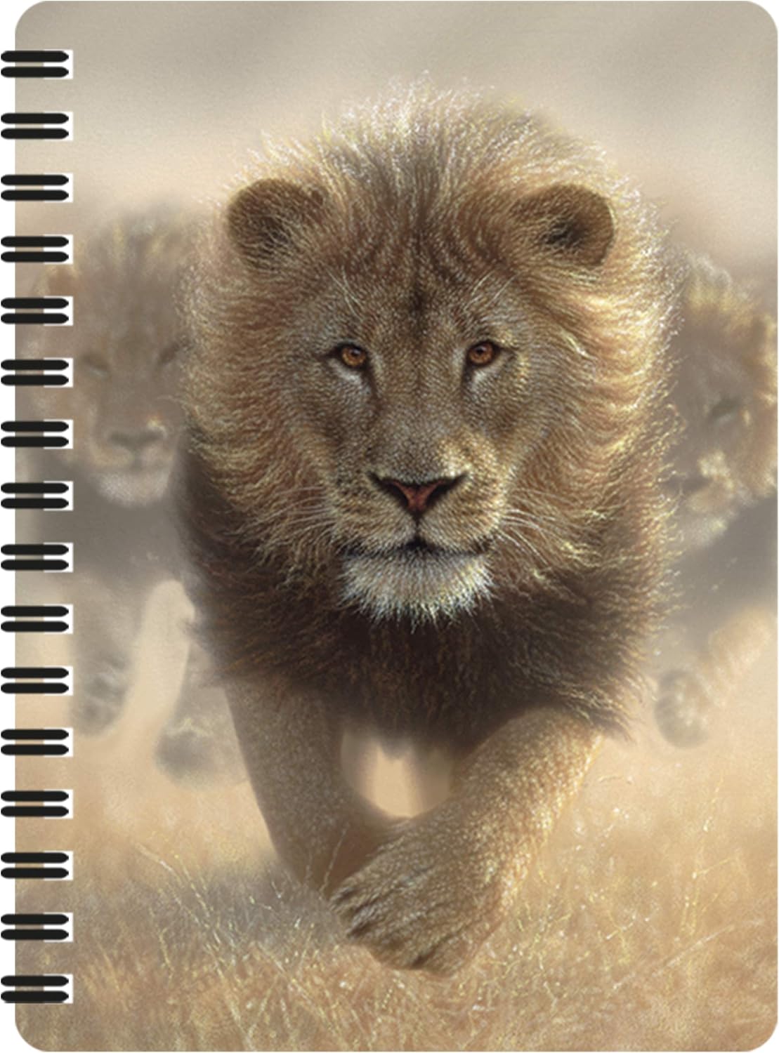 3D LiveLife Jotter -Weiße Tigerruhe von Deluxebase. Lentikulares 3D Große Katze A6 Spiral-Notizbuch mit einfachen Recyclingpapierseiten. Artwork lizenziert von dem bekannten Künstler David Penfound