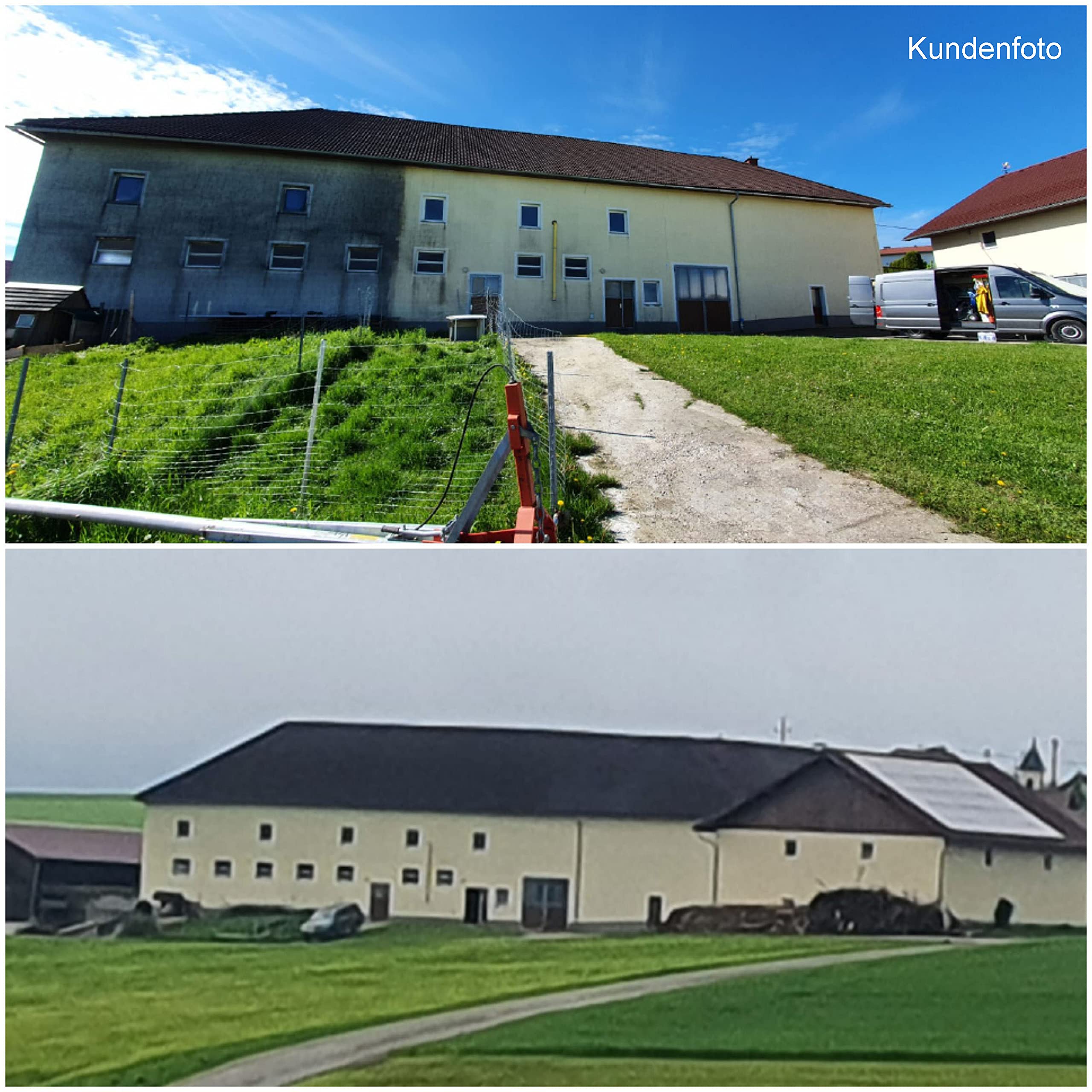 5 Litro Bidón cleanprince Fachada Limpiador Ácido S Ultra-Konzentrat para Exteriores Todos Säurefesten Steinarten Fassadenoberflächen Clinker Casa Klinkerfassade Total a Fondo Automático Eficiente Con