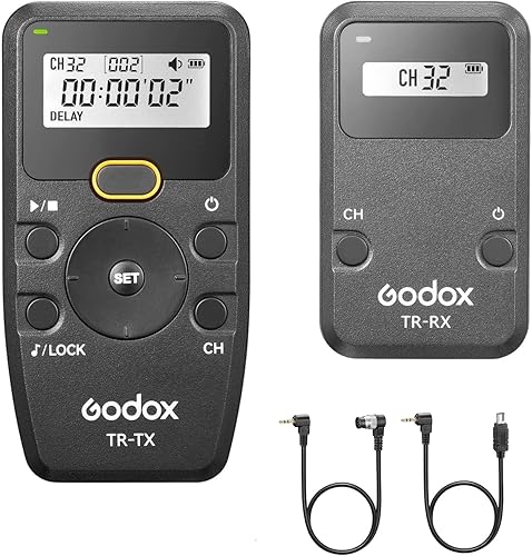 Godox TR-N1 TR-N3 - Liberación remota del obturador para Nikon, intervalómetro de liberación de obturador inalámbrico compatible con Nikon Z9 Z7 Z6