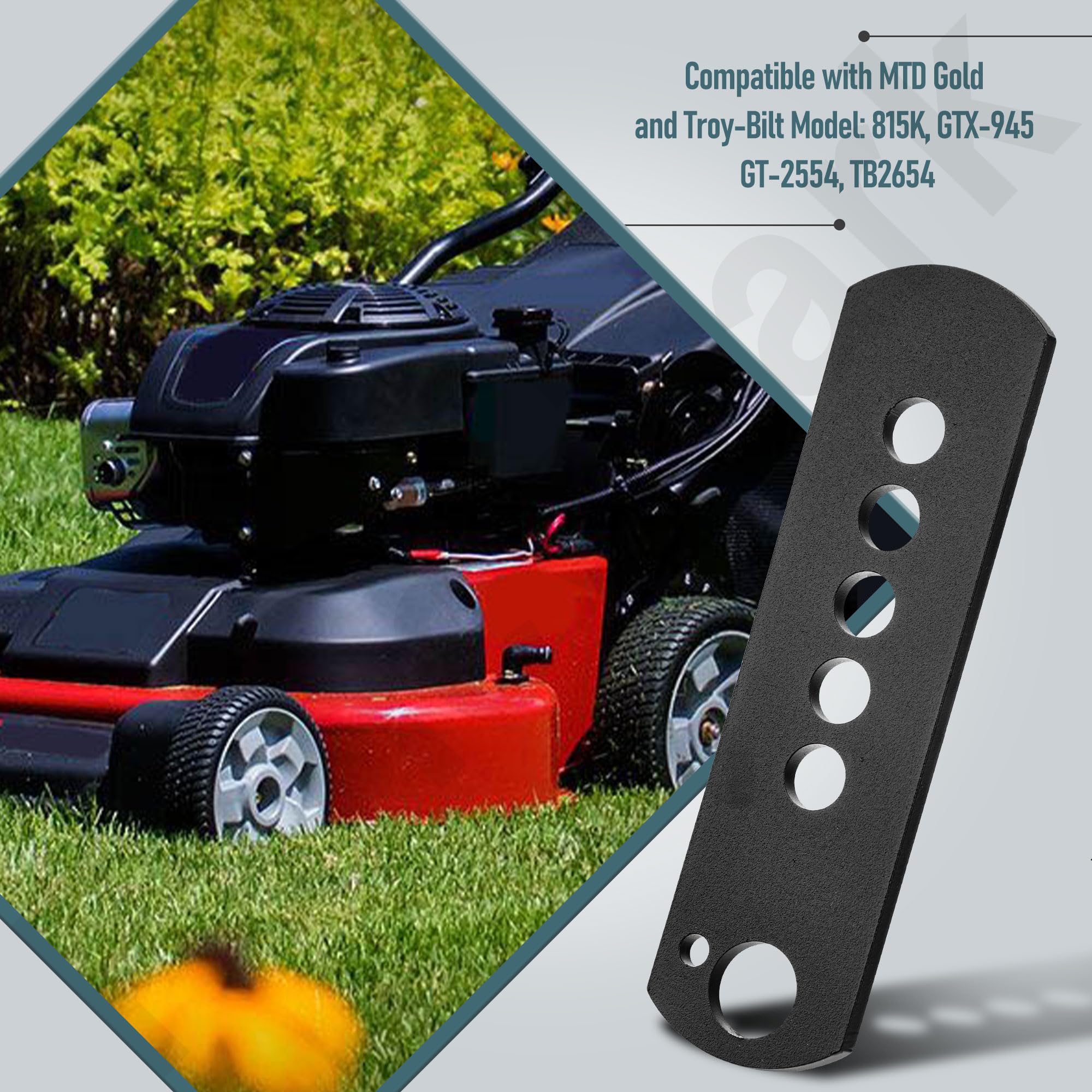 12650-0637 - Ajustador de altura compatible con Cub Cadet, Troy-Bilt, GT-1554, GTX-1054, GT-1554VT, GT-2554, TB2654, color negro
