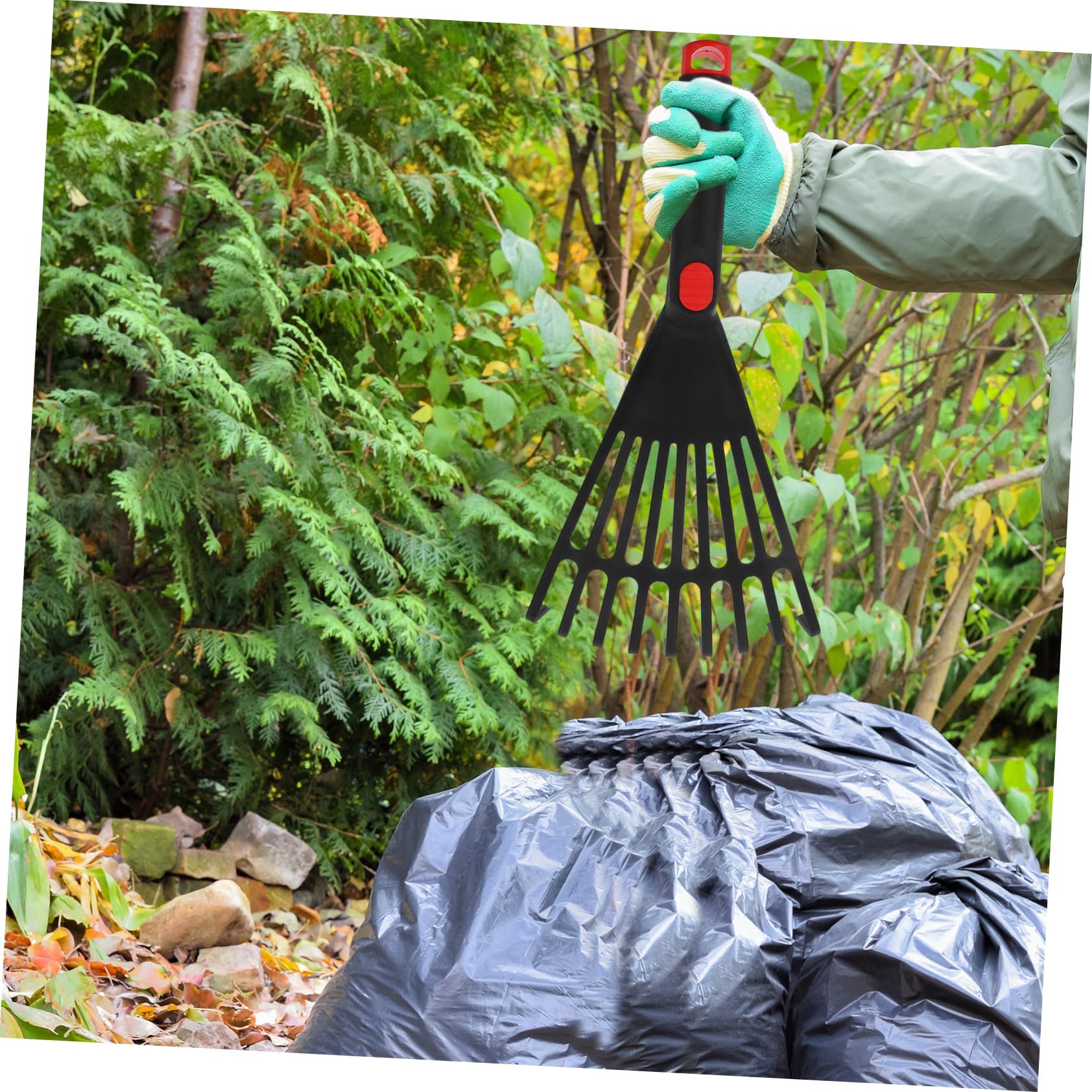 HOMSFOU 4stücke Handrechen Kunststoff Für Gartenarbeiten Gartenrechen Für Und Blumenbeete Praktisch Und Für Einfache Gartenpflege