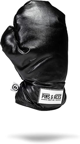 Pins & Aces Funda para cabeza de conductor de guante de boxeo, hecha a mano, de 1 W, cubierta divertida para palos de golf, estilo y personaliza tu