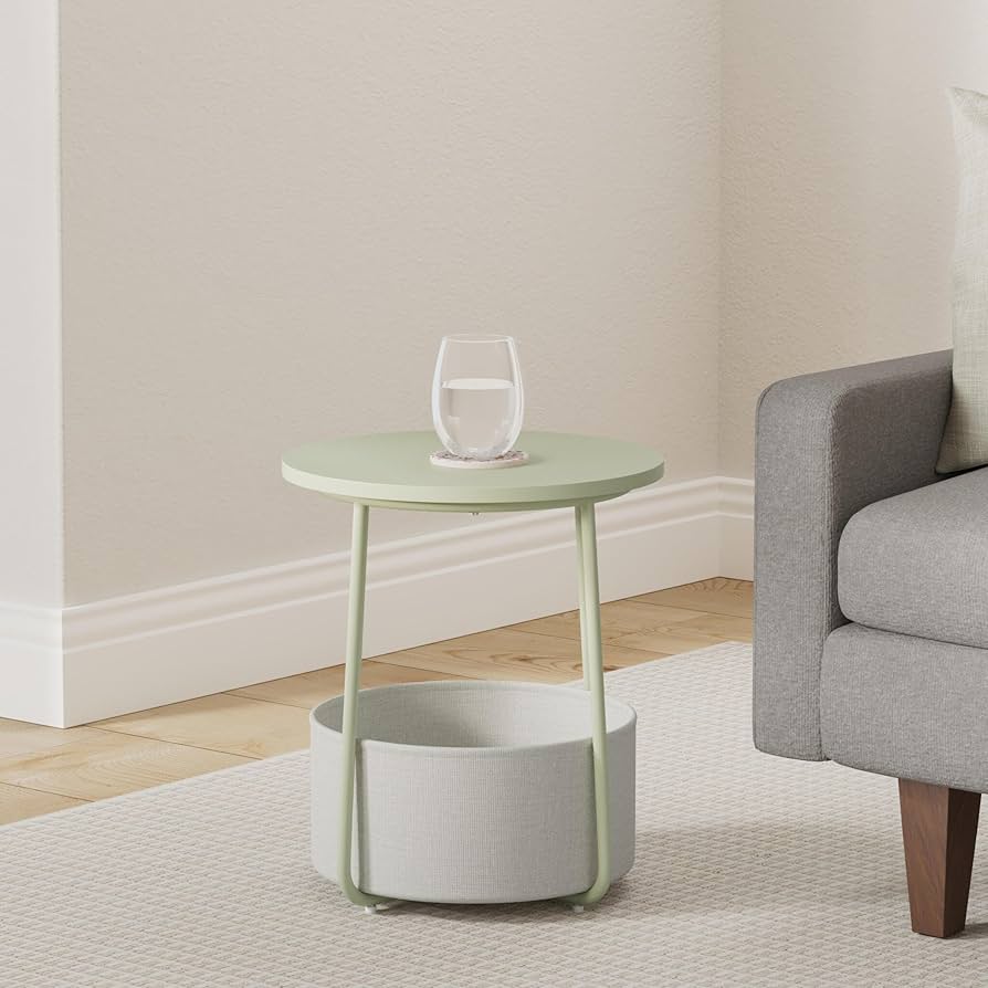 Amazon.com: VASAGLE Small Round Side End Table, Modern
