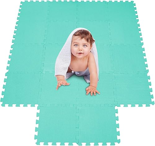 Miniatura 3 de meiqicool Tapete de juego de espuma gruesa y suave EVA entrelazada para niños, yoga, ejercicio, multirompecabezas, tabla de bloqueo, tapete de juego