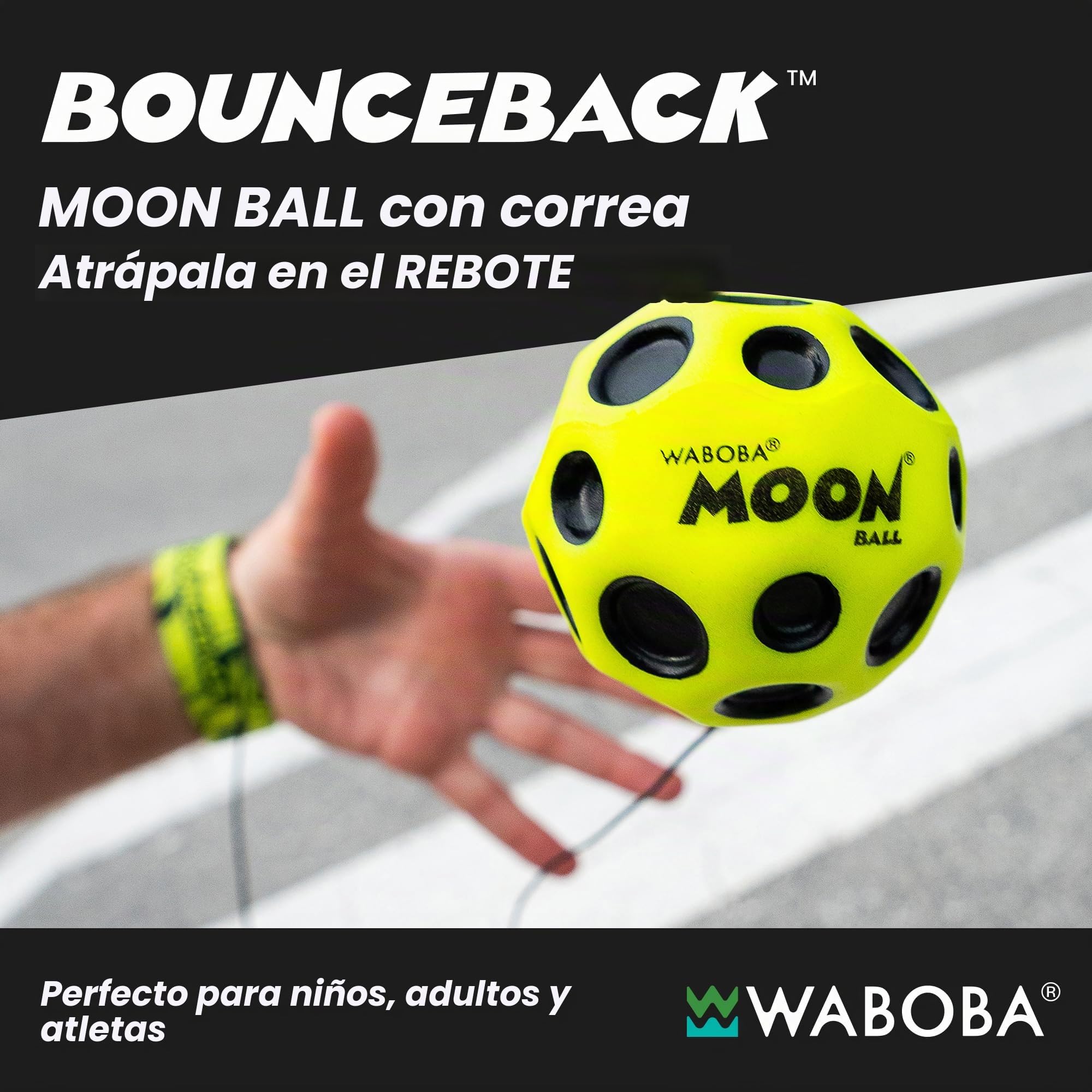 Waboba- Balón Bola de Salto, Color Amarillo, Talla única (AZ-330-Y)