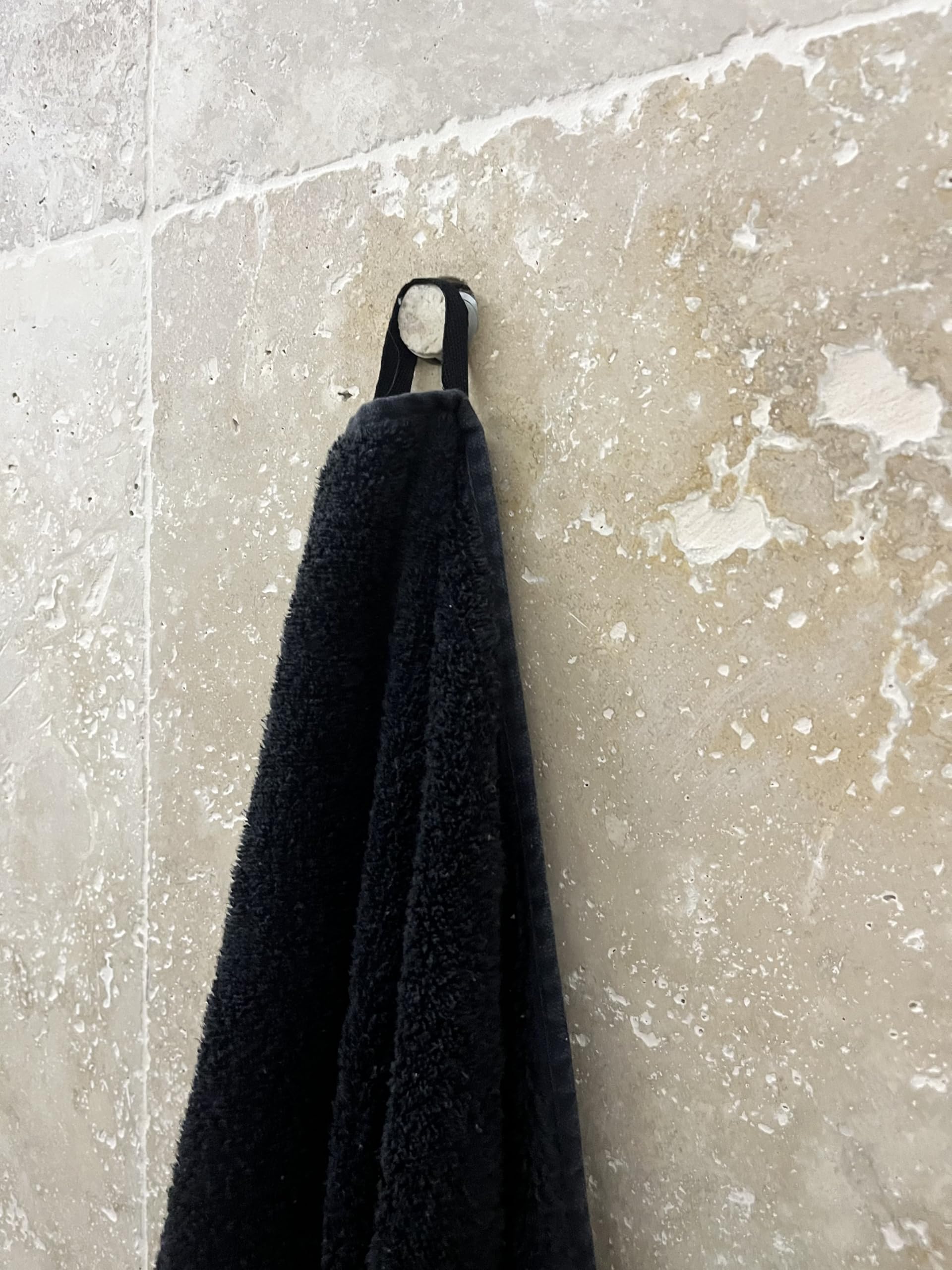 Kit portasciugamani invisibile per parete piastrellata – fissaggio senza gancio – set da 3 pezzi profondità 8 cm – design moderno per bagno e cucina – Outillage Carreleur 2.0