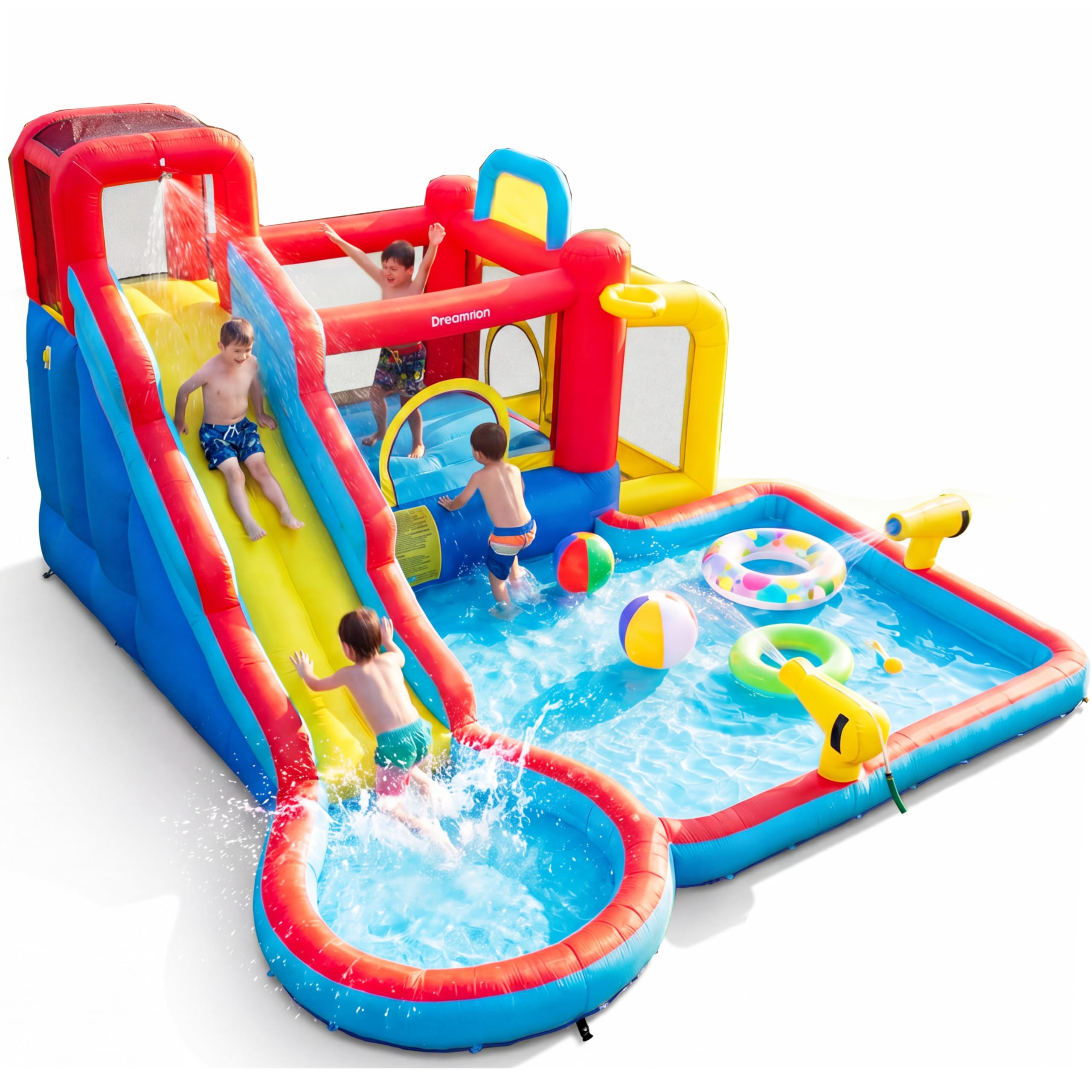 スポーツトイ・アクショントイ The Bubble slider Amazon.com: WHUBEFY Bounce House,Inflatable Water Slide Bounce