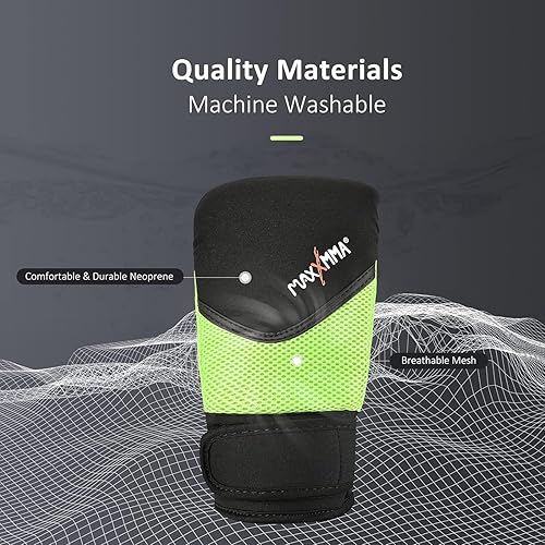 Miniatura 3 de MaxxMMA Guantes de neopreno lavables para bolsa pesada - Entrenamiento de boxeo