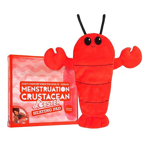 Menstruation Crustacean Lobster – The Original Viral Cuddly & Cute Plush Lavender Scented Heating Pad for Cramps - Lobster