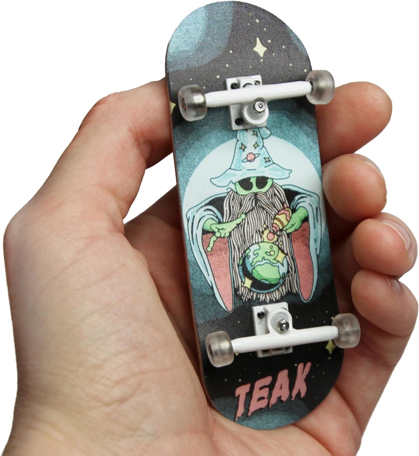 Teak Tuning Real Wear Graphic 34mm Fingerboard Complete - Mystic Glow Edition