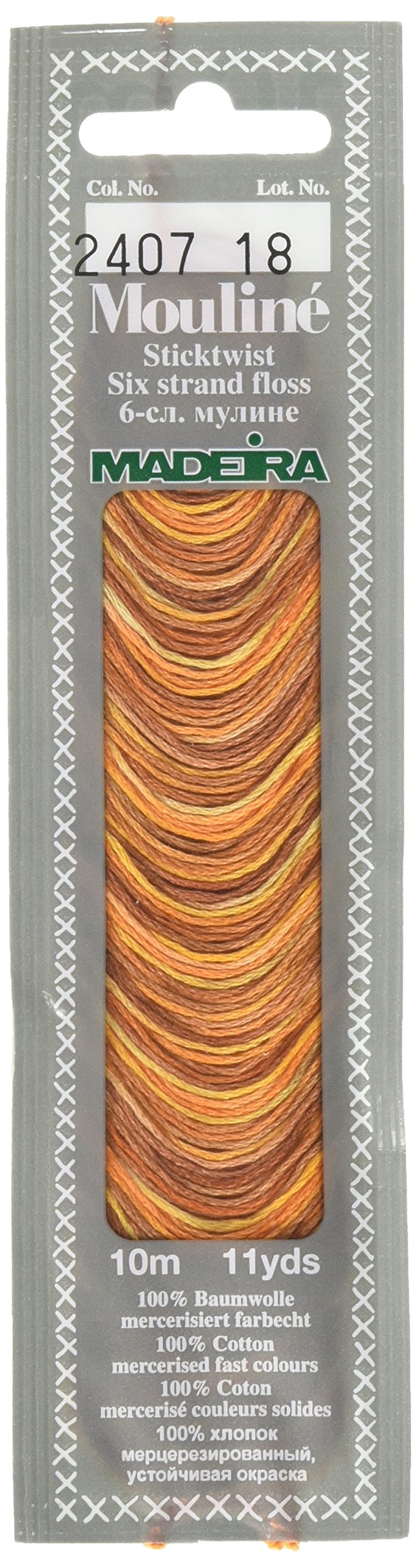 Madeira Savanna 017-2407 Mouline Variegated Cotton Embroidery Floss, 11 Yd,