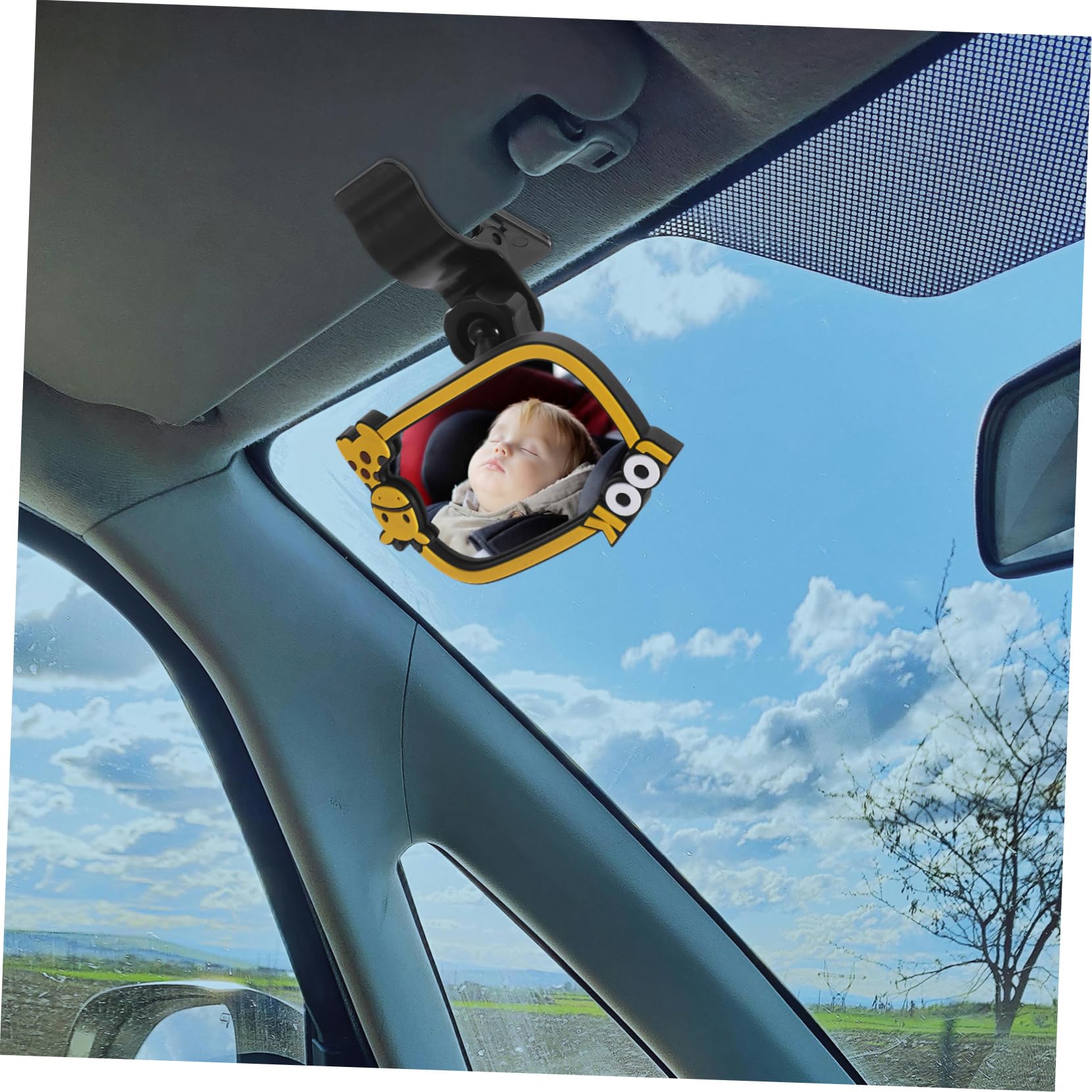 Toddmomy 5 Piezas Espejos Retrovisores Interiores y Exteriores Espejo De Vista Trasero Asiento Visión Auto Visera Del Espejo Del Coche De Vidrio