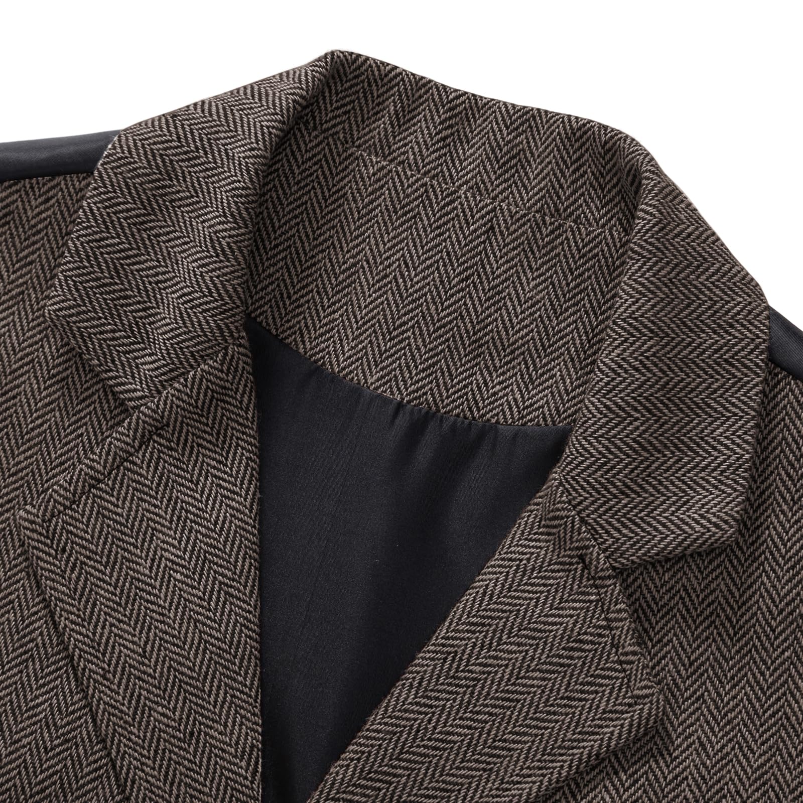 MakingDa Chaleco formal para hombre, sin mangas, cuello en V, de tweed, para negocios, casual, con bolsillo